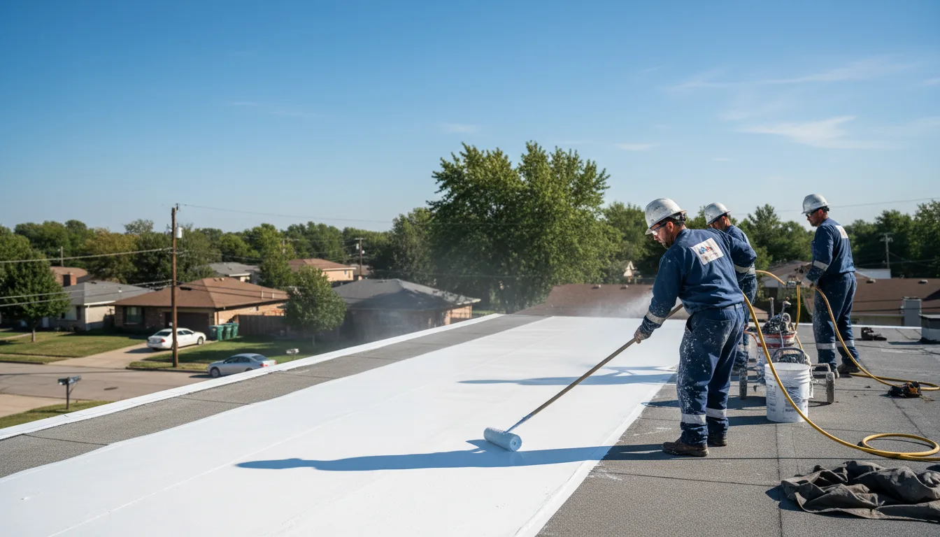 Commercial roof coating in Fowlerville, MI near me